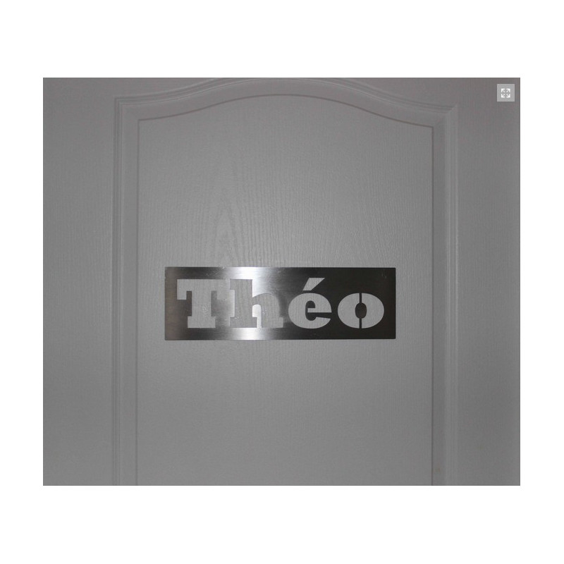 Lettrage en Inox Personnalisé - Plaque Nominale Moderne et Durable pour Porte ou Mur