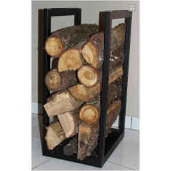 Porte-Bûches en Acier Peint - Rangement Moderne et Fonctionnel pour Organiser votre Bois de Chauffage